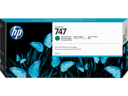 HP 747 300-ml Chromatic Green DesignJet Ink Cartridge P2V84A
